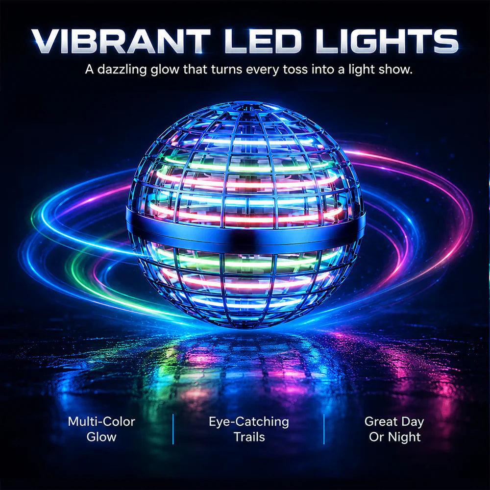 ✨ LED Flying Orb – Toss, Hover & Return Like Magic