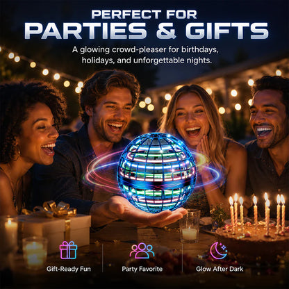 ✨ LED Flying Orb – Toss, Hover & Return Like Magic