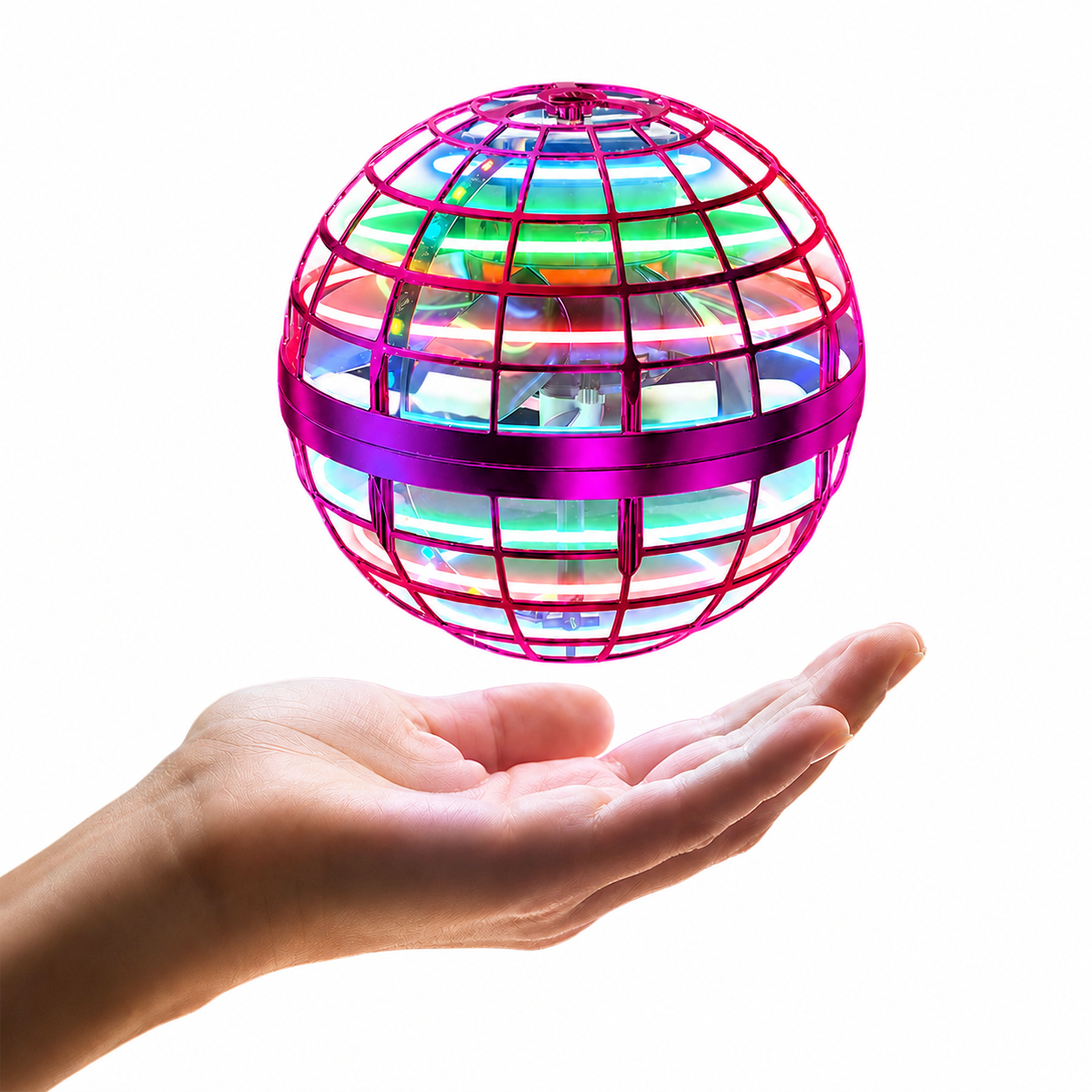 ✨ LED Flying Orb – Toss, Hover & Return Like Magic